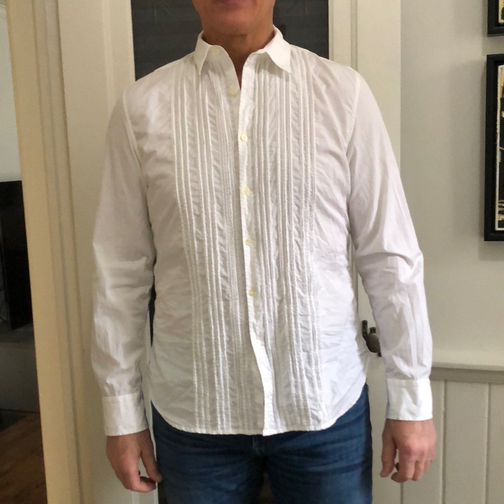 👔 PS Paul Smith cotton ruffle dress shirt